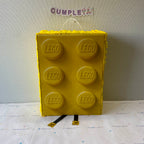 PIÑATA 40 CM PIÑATA BLOQUE LEGO AMARILLO