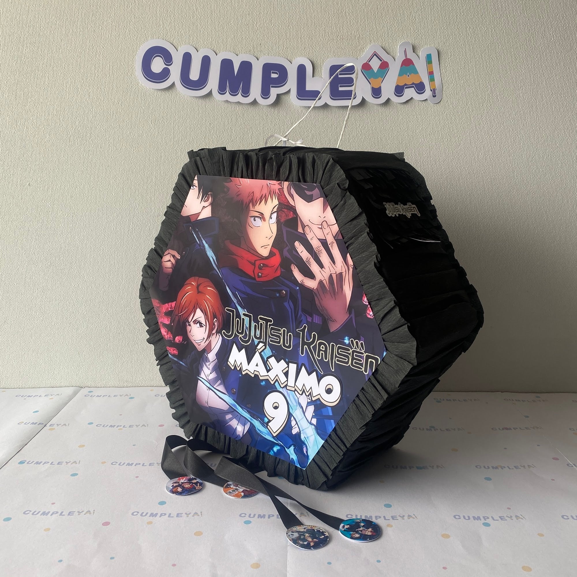 PIÑATA JUJUSTU KAISEN HEXAGONAL EXPRÉS 40CM