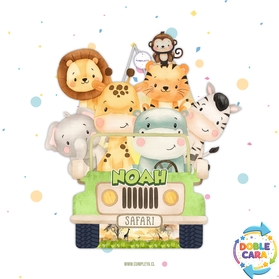 PIÑATA 60 CM XL JEEP SAFARI BEBÉS