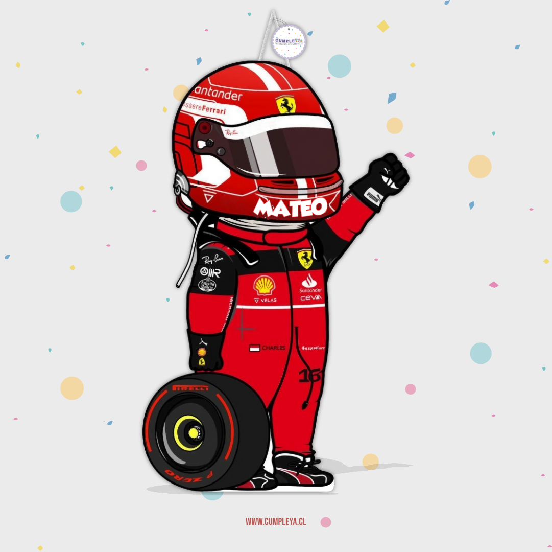 PIÑATA PILOTO CARRERAS 60CM FIGURA EXPRÉS