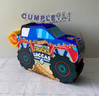 PIÑATA 60 CM MONSTER TRUCK AZUL