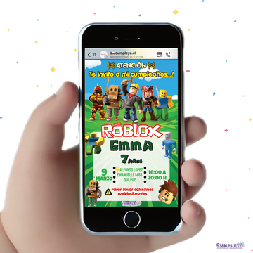 INVITACIÓN DIGITAL ROBLOX