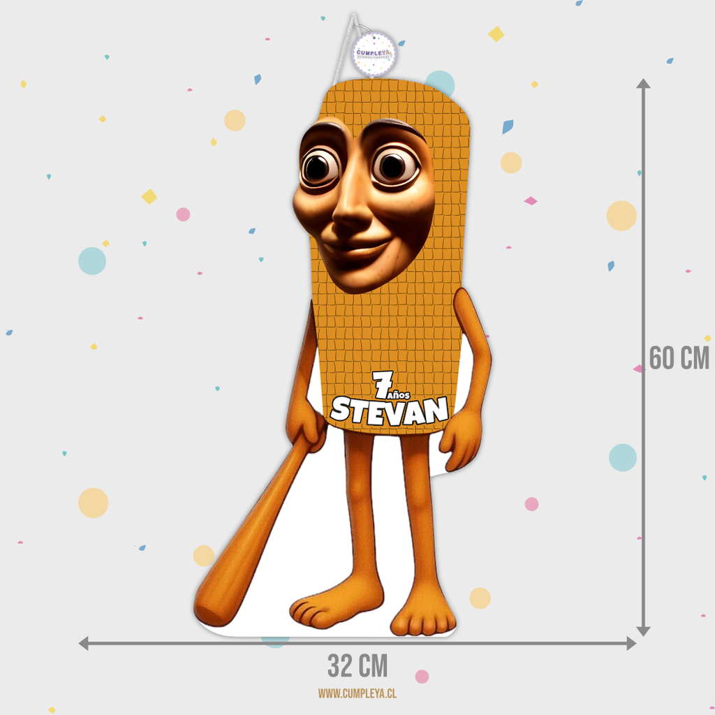 PIÑATA TUNG TUNG SAHUR 60CM PREMIUM