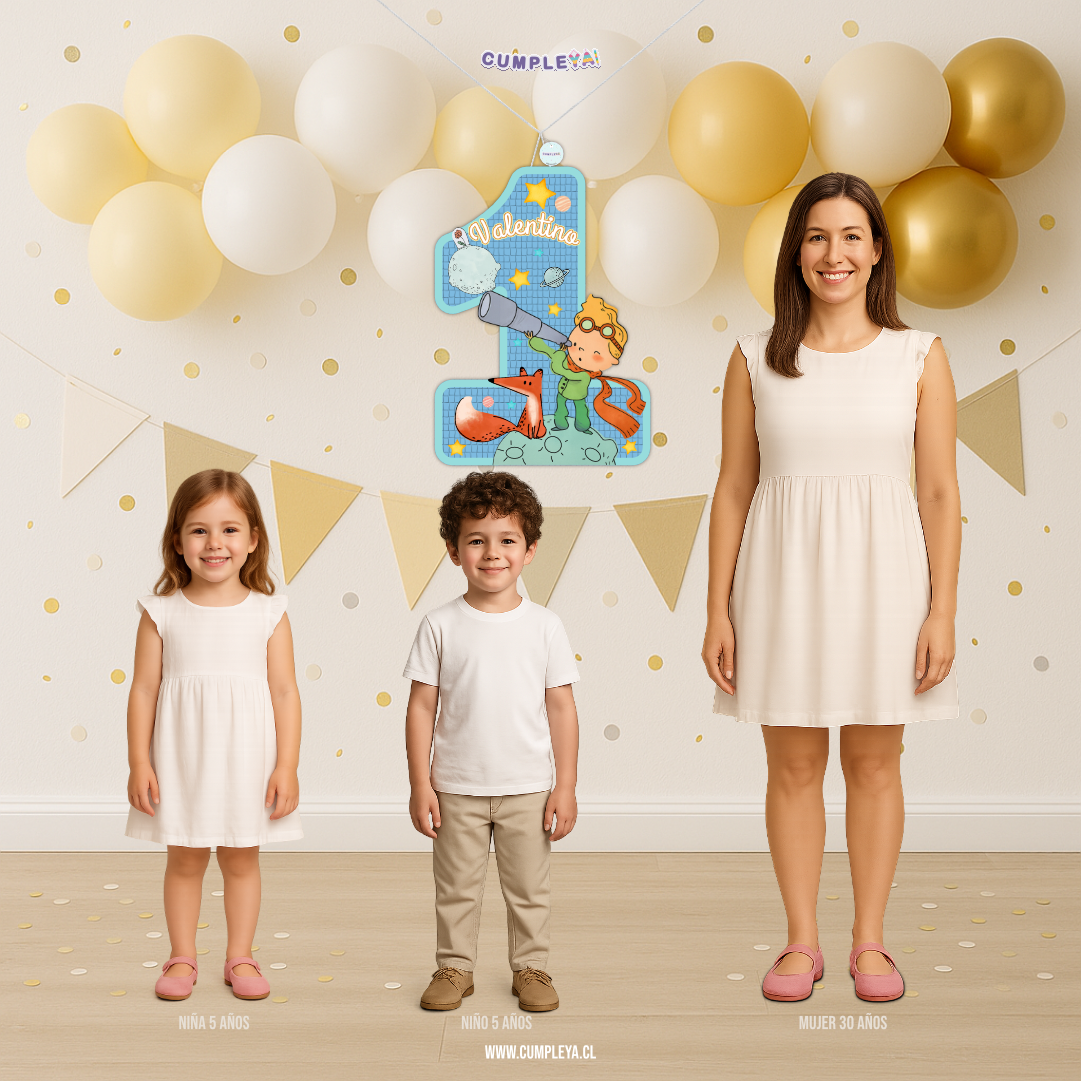 PIÑATA NUMERO 1 EL PRINCIPITO 60CM PREMIUM