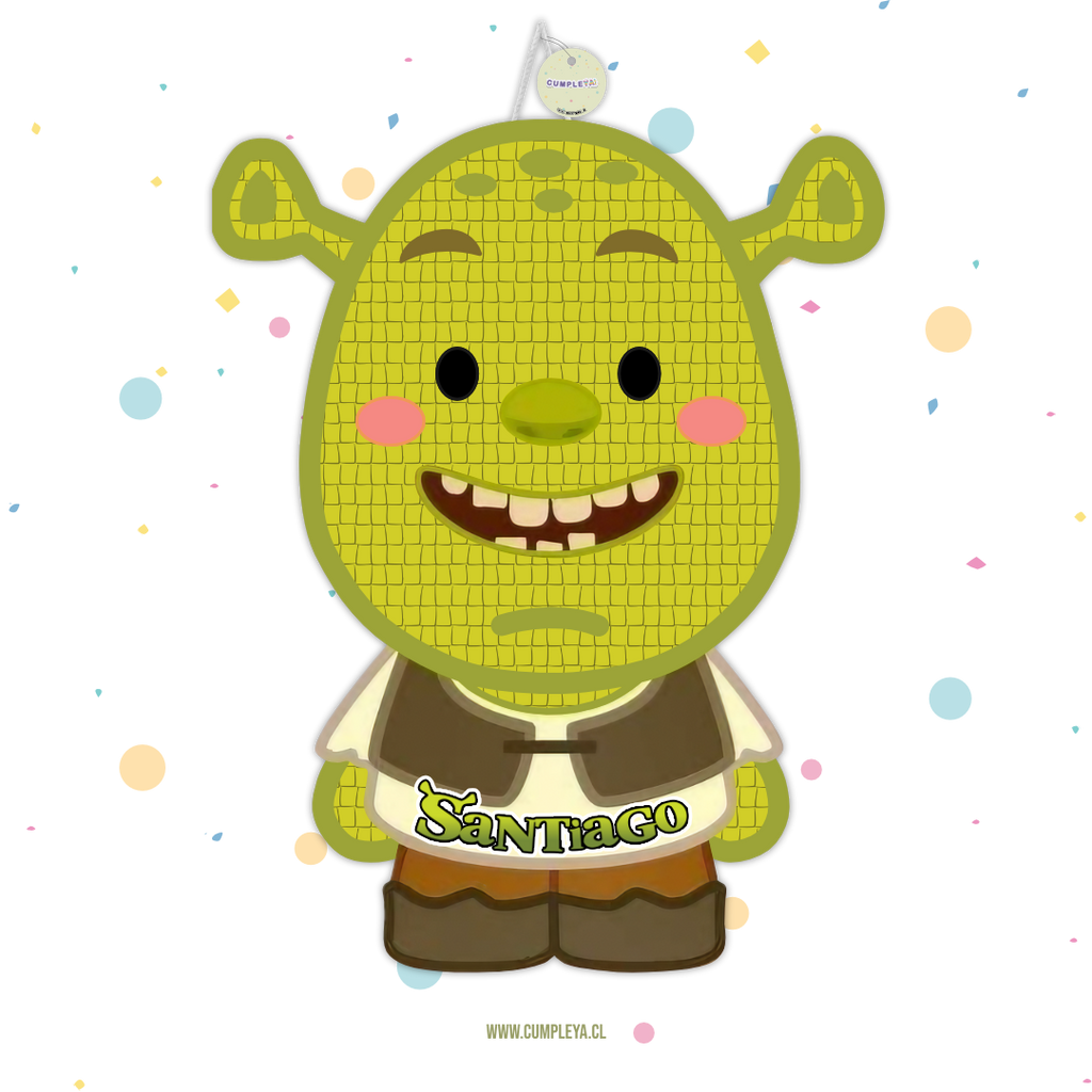PIÑATA SHREK NIÑO 60CM PREMIUM