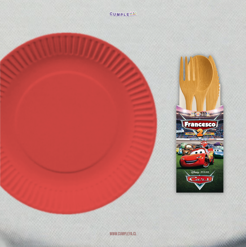 PORTA CUBIERTO CARS 7X13CM TEMÁTICO