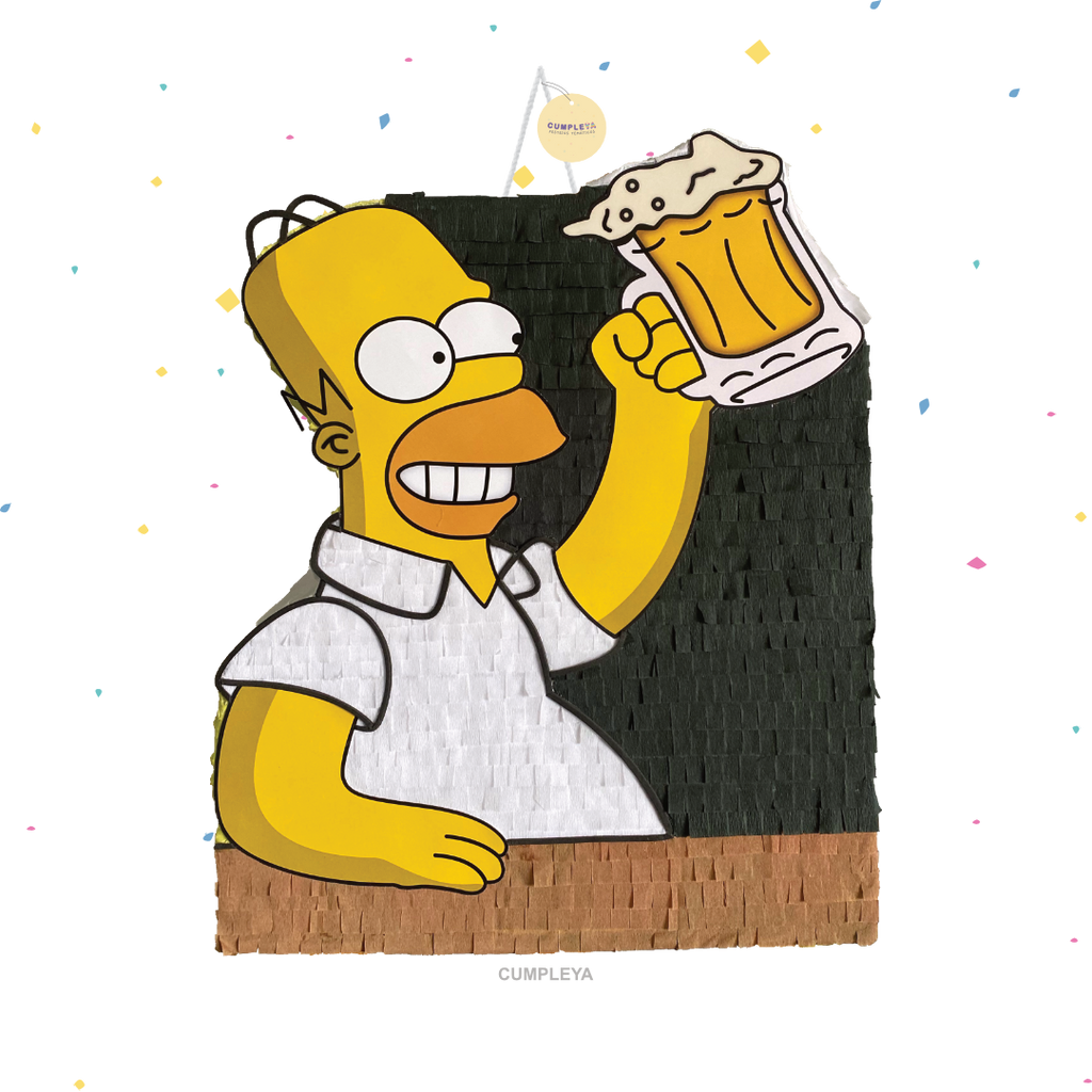 PIÑATA HOMERO SIMPSON 40CM PREMIUM