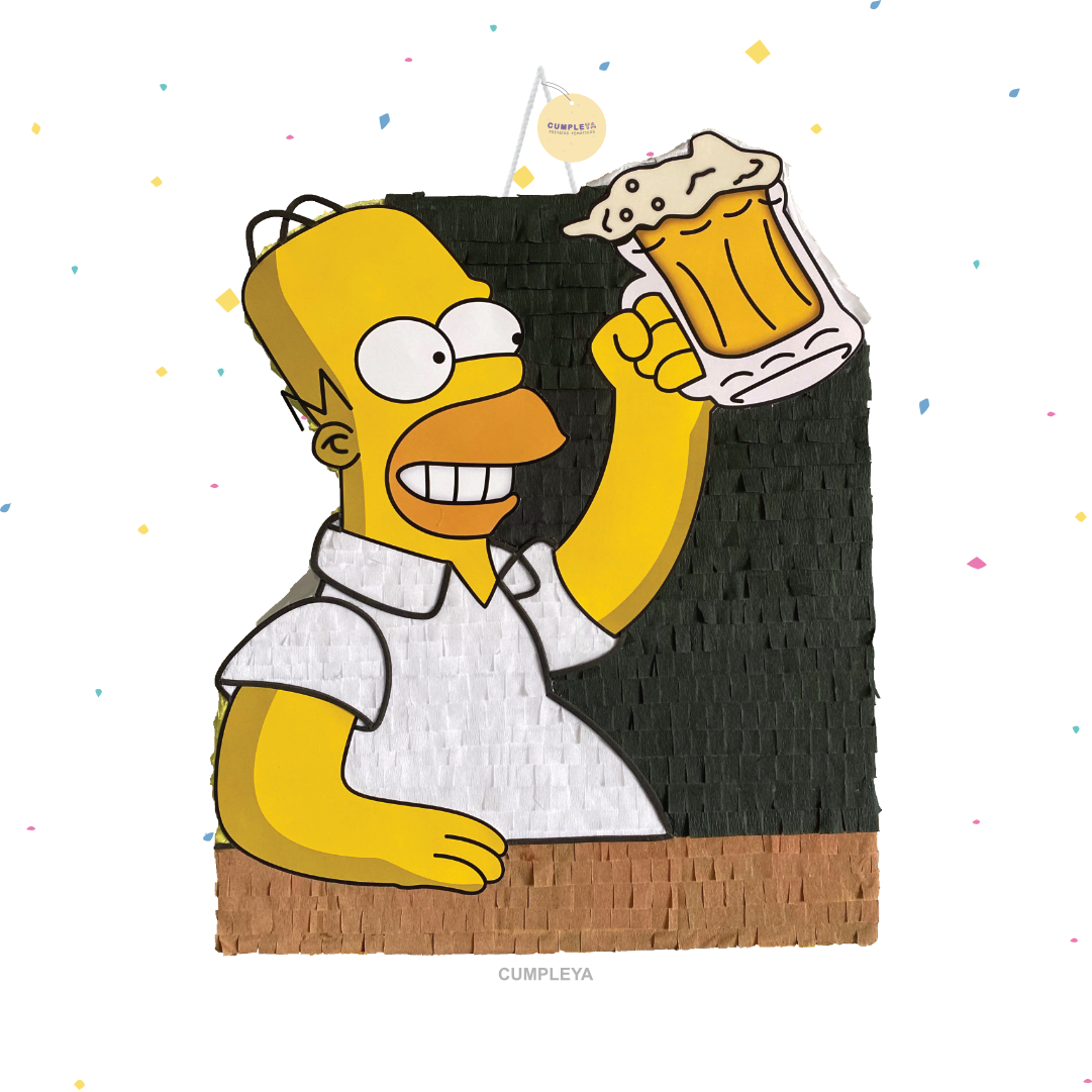 PIÑATA HOMERO SIMPSON 40CM PREMIUM
