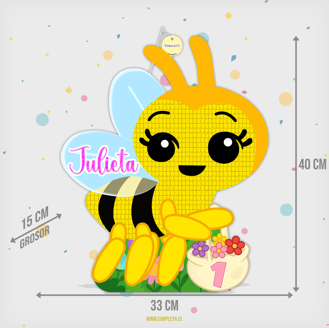 PIÑATA ABEJITA CHUIQUITICA 40CM PREMIUM