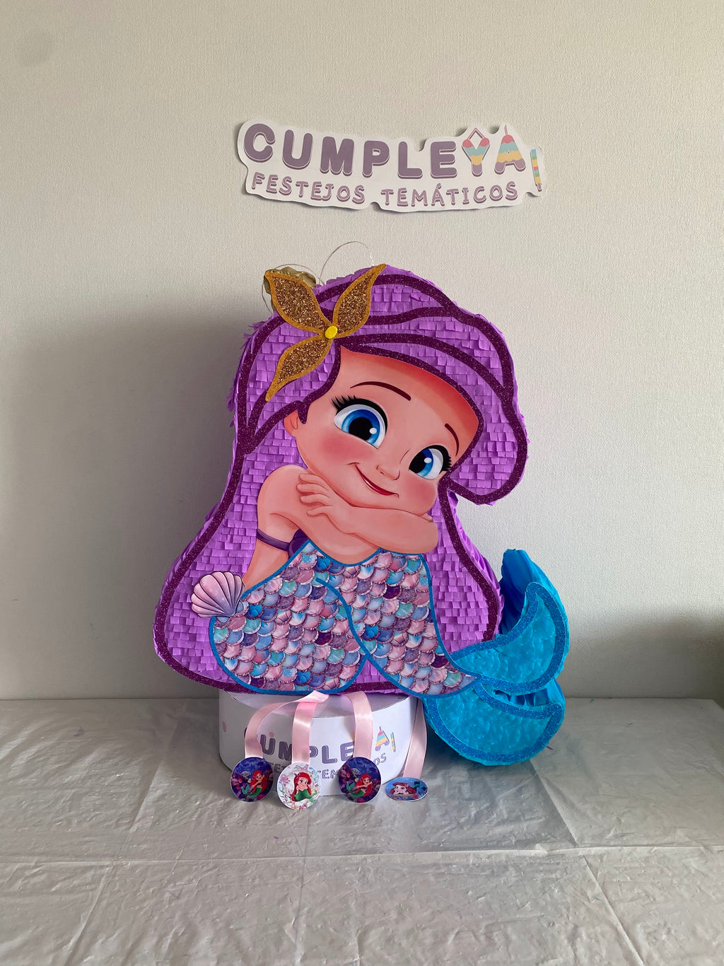 PIÑATA SIRENITA BEBE 60CM PREMIUM