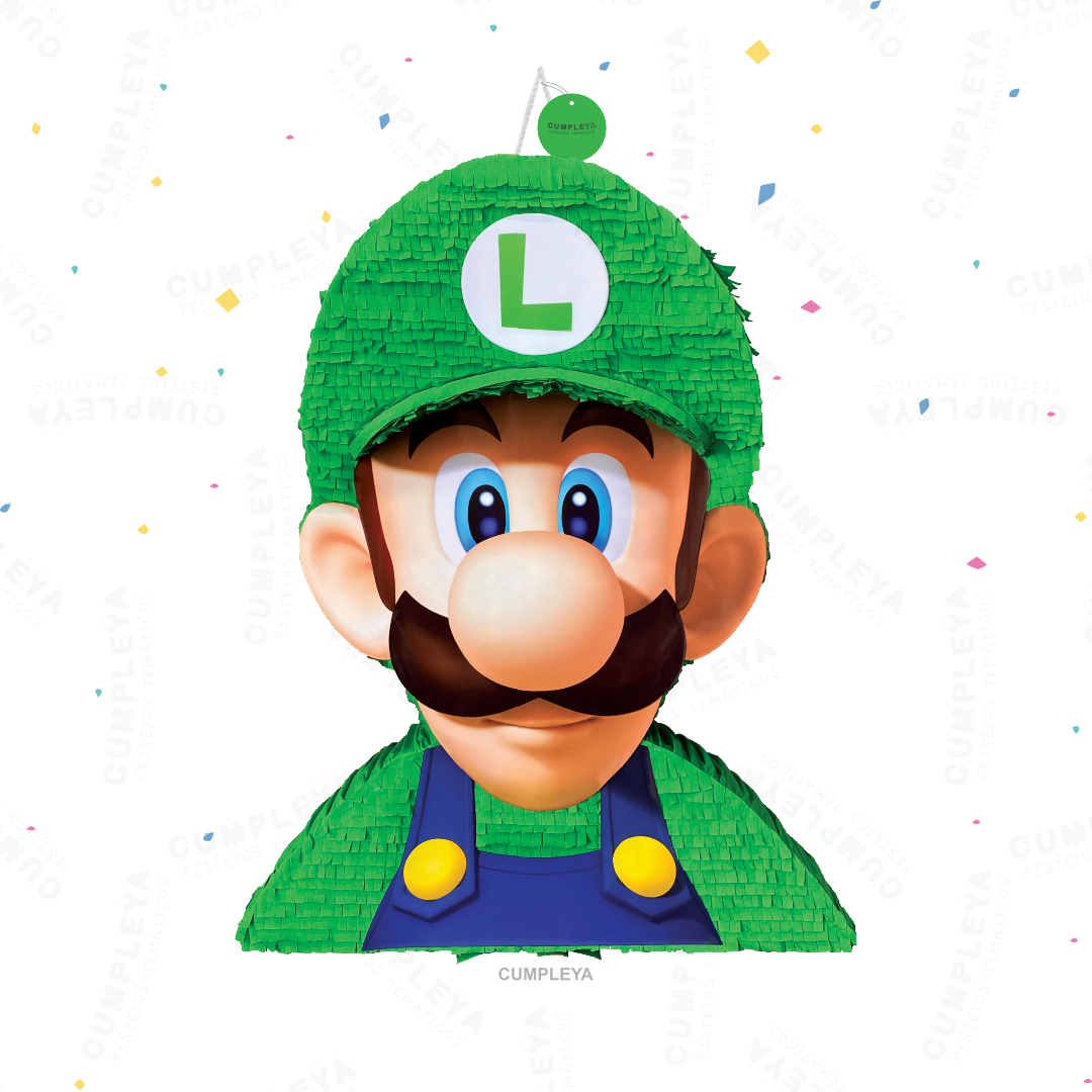 PIÑATA LUIGI BROS TORSO 60CM PREMIUM