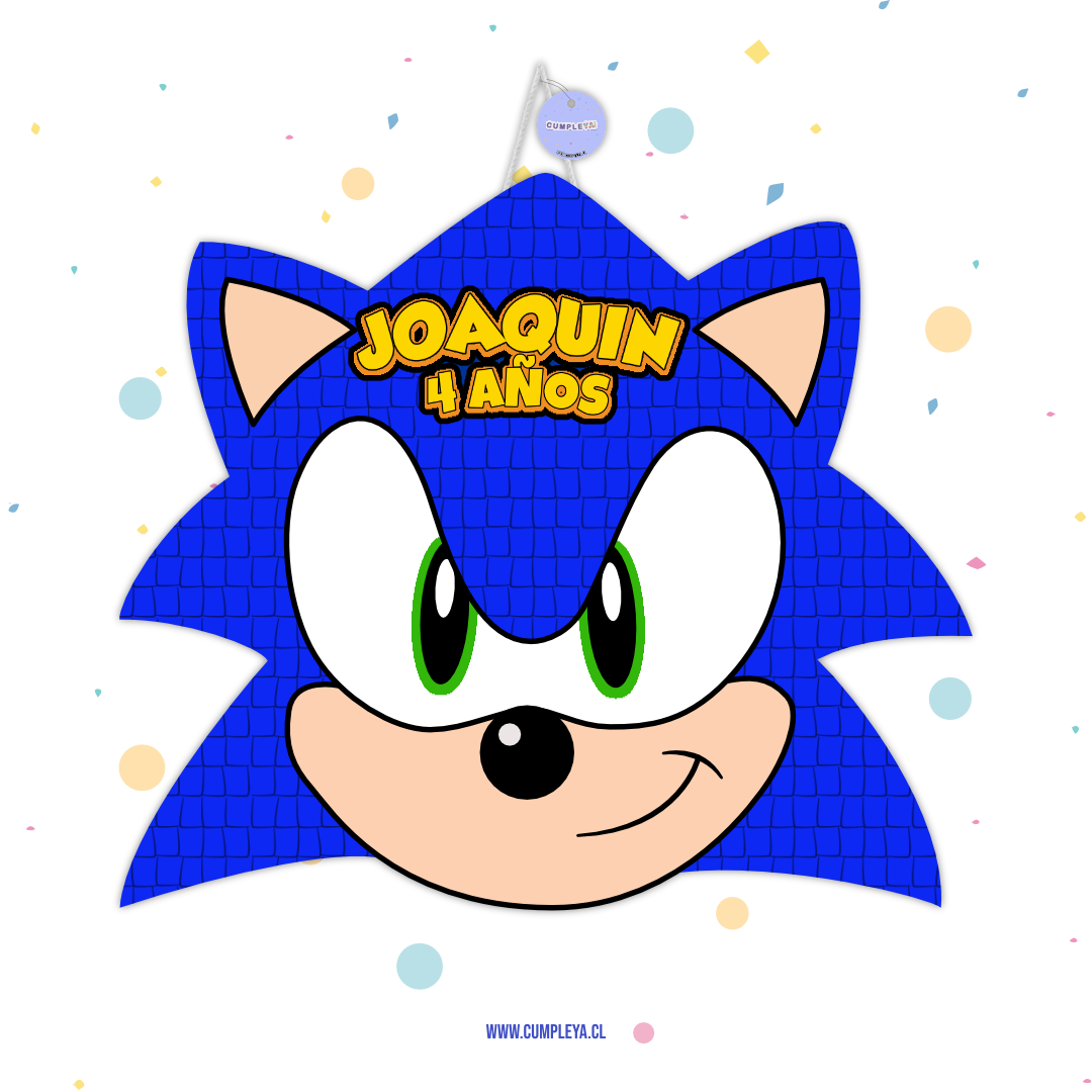 PIÑATA SONIC 40CM PREMIUM