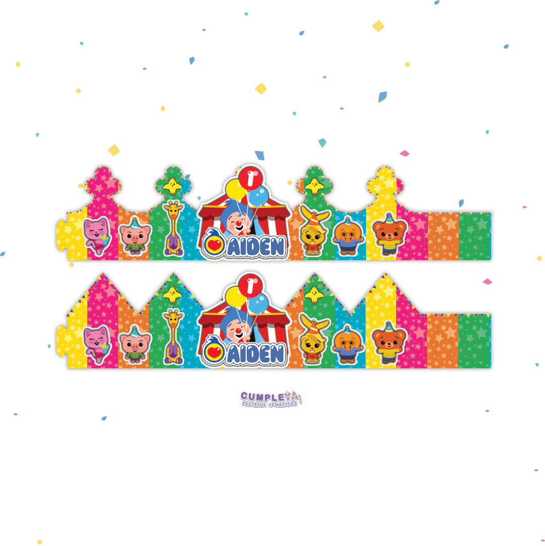 CORONA PLIM PLIM COLORES 62X14CM