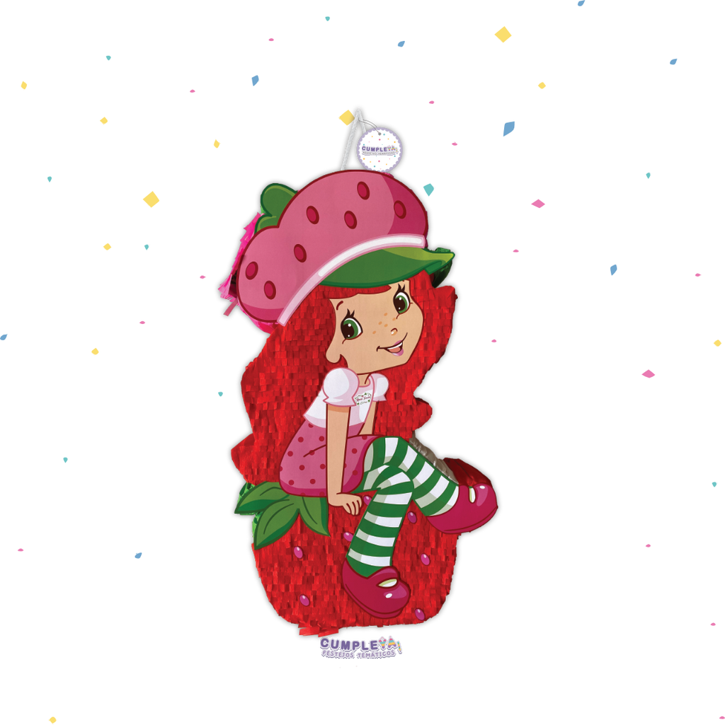 PIÑATA FRUTILLITA SENTADA 60CM PREMIUM