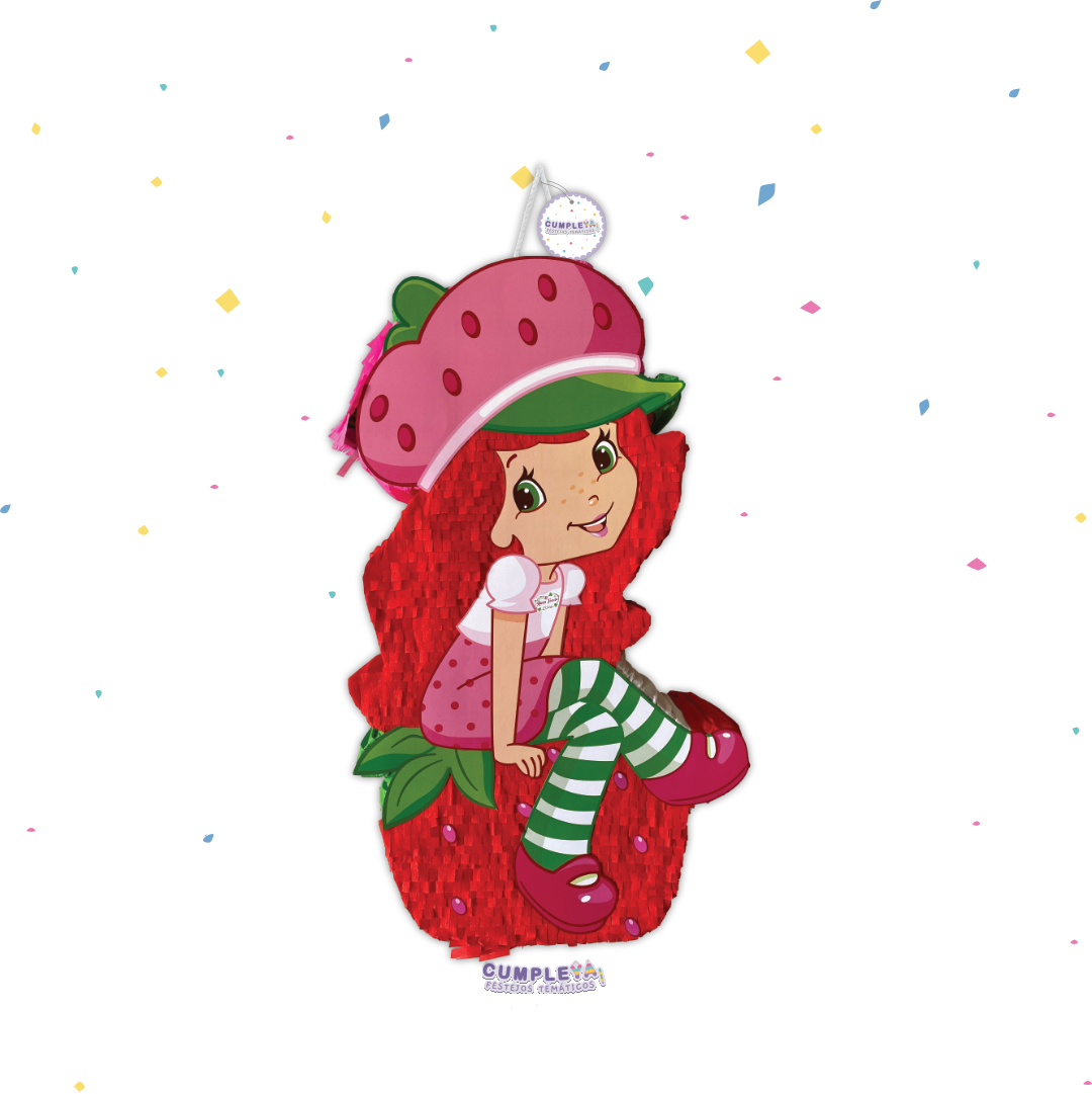 PIÑATA FRUTILLITA SENTADA 60CM PREMIUM