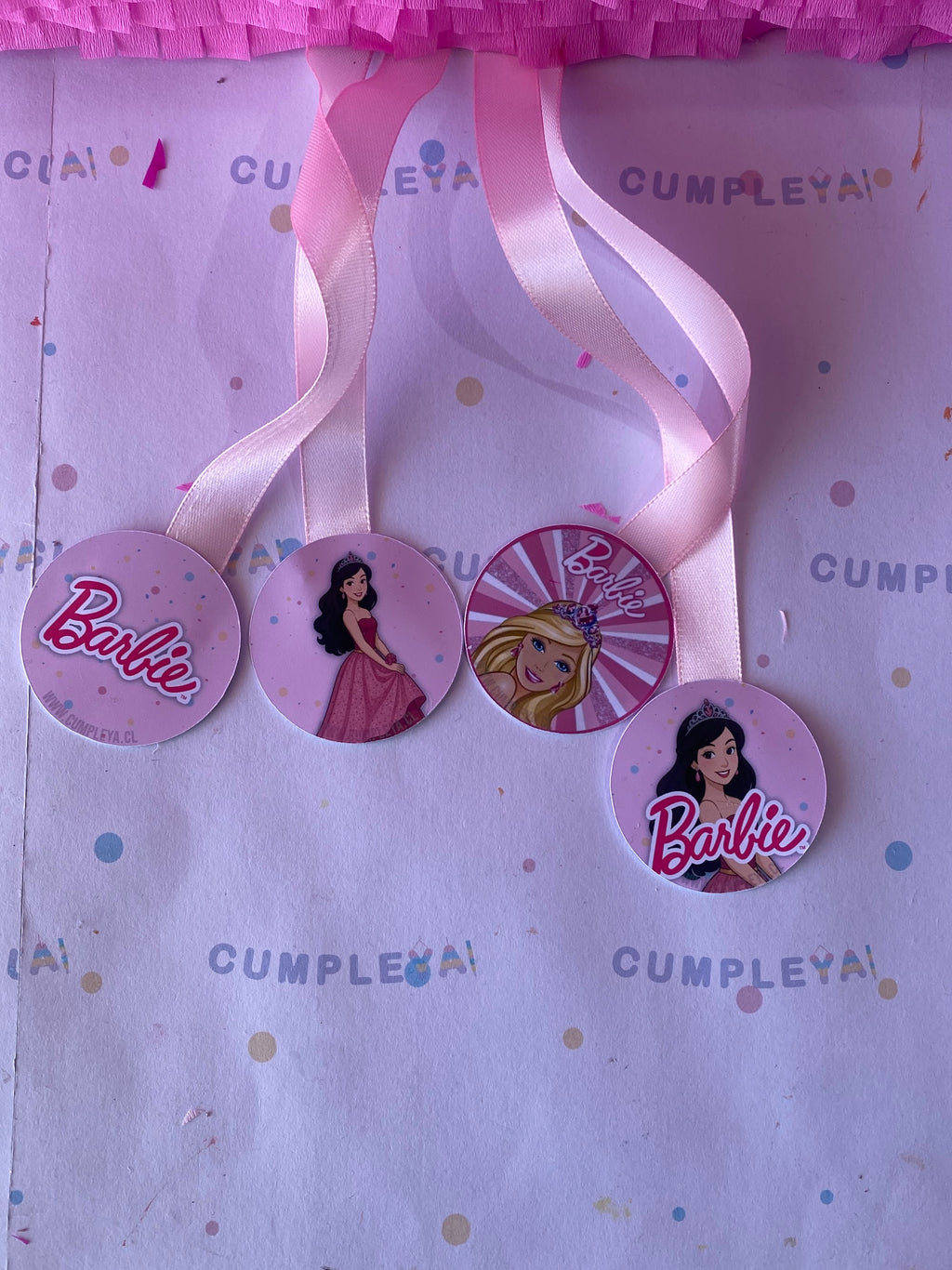 PIÑATA BARBIE CON NUMERO 5 60CM PREMIUM