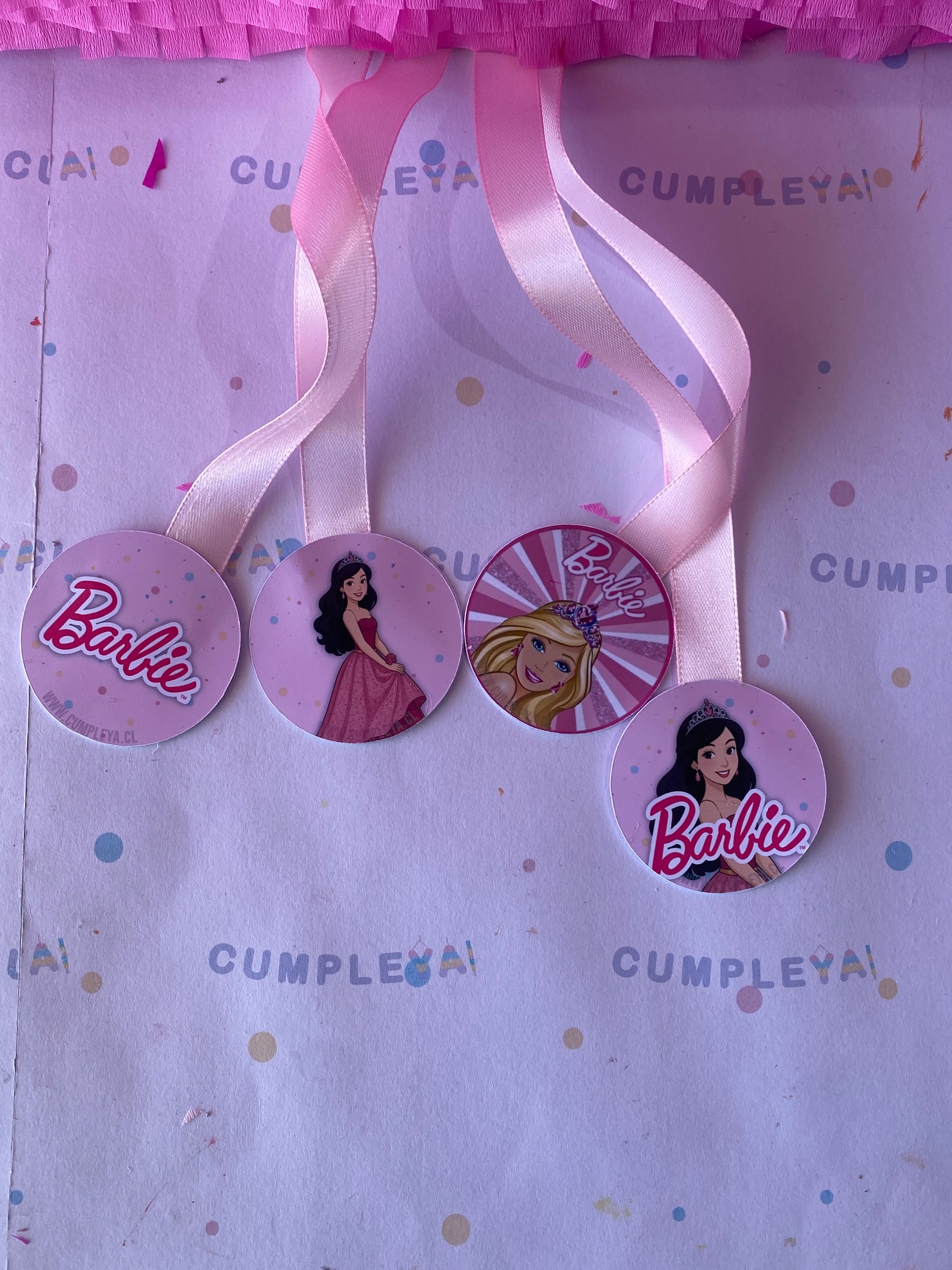 PIÑATA BARBIE CON NUMERO 5 60CM PREMIUM