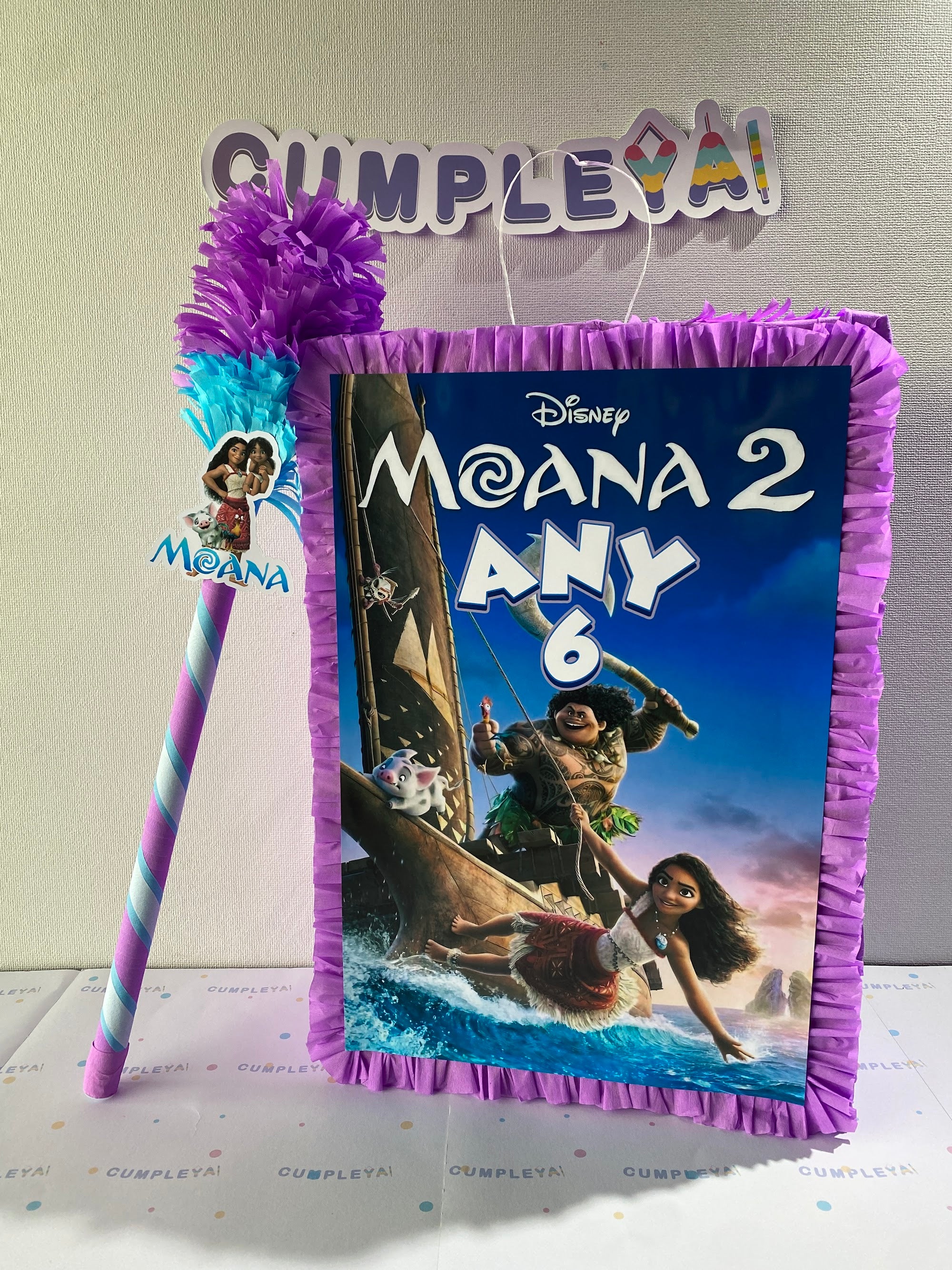 PIÑATA MOANA 2 RECTANGULAR EXPRÉS 50CM