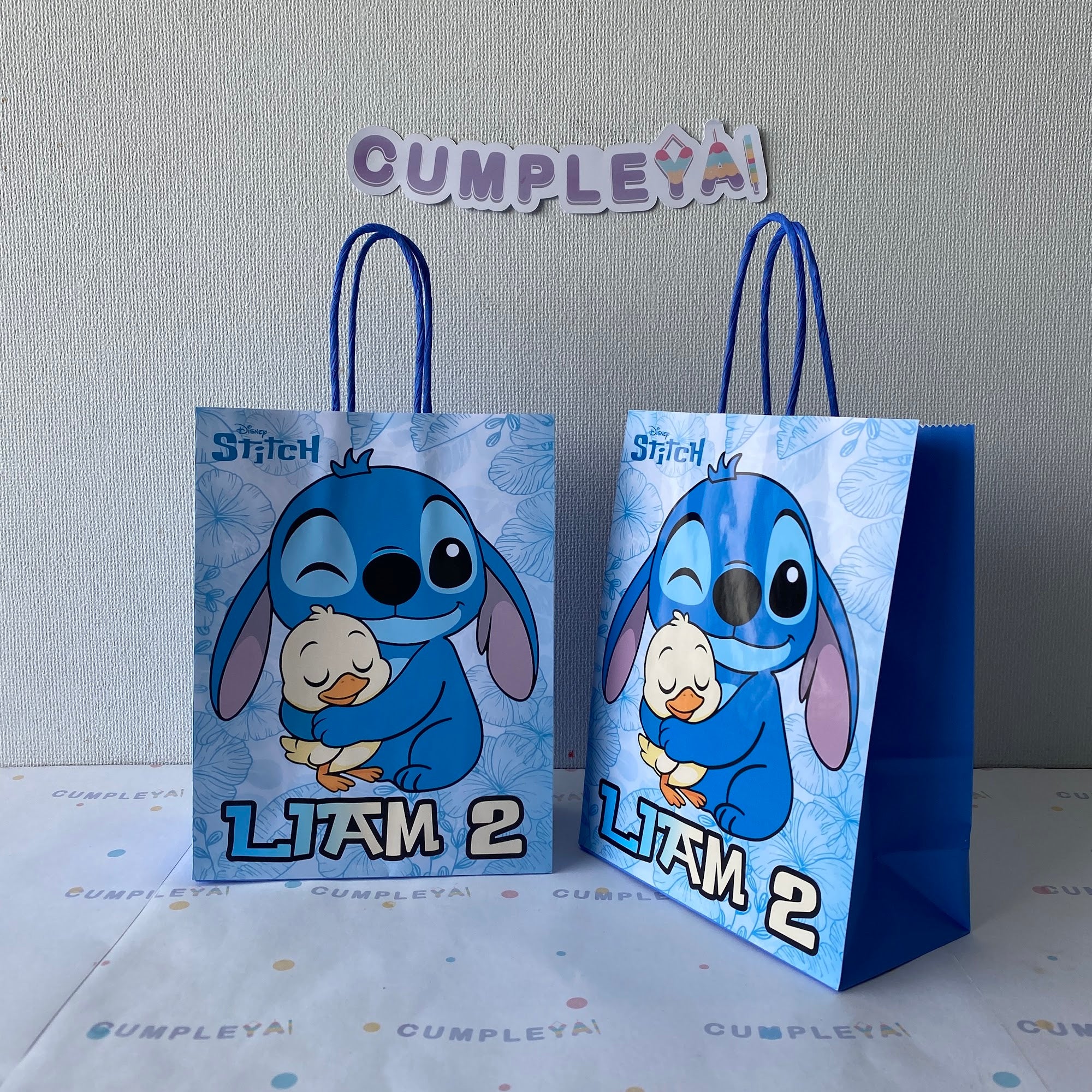 BOLSA SORPRESA 16 × 21 × 8 CM STITCH CON PATITO