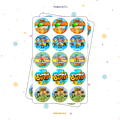 30 STICKER CIRCULARES 5 X 5 CM STUMBLE GUYS