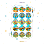 30 STICKER CIRCULARES 5 X 5 CM STUMBLE GUYS