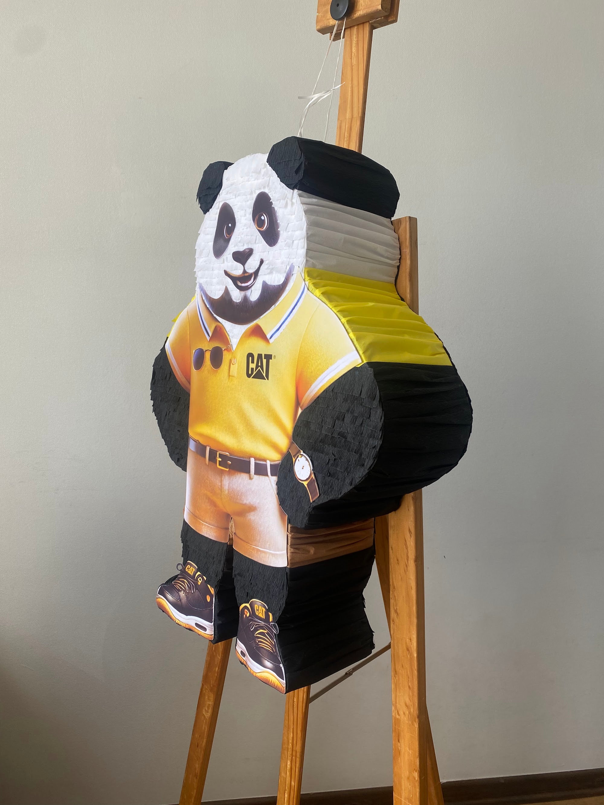 PIÑATA OSITO PANDA PERSONALIZADO 60CM PREMIUM
