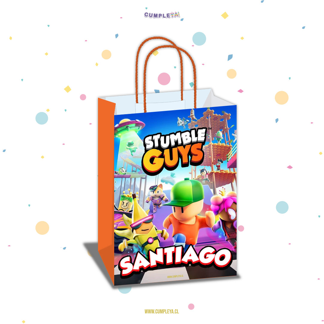BOLSA SORPRESA STUMBLE GUYS PERSONALIZADO 16X21X8CM
