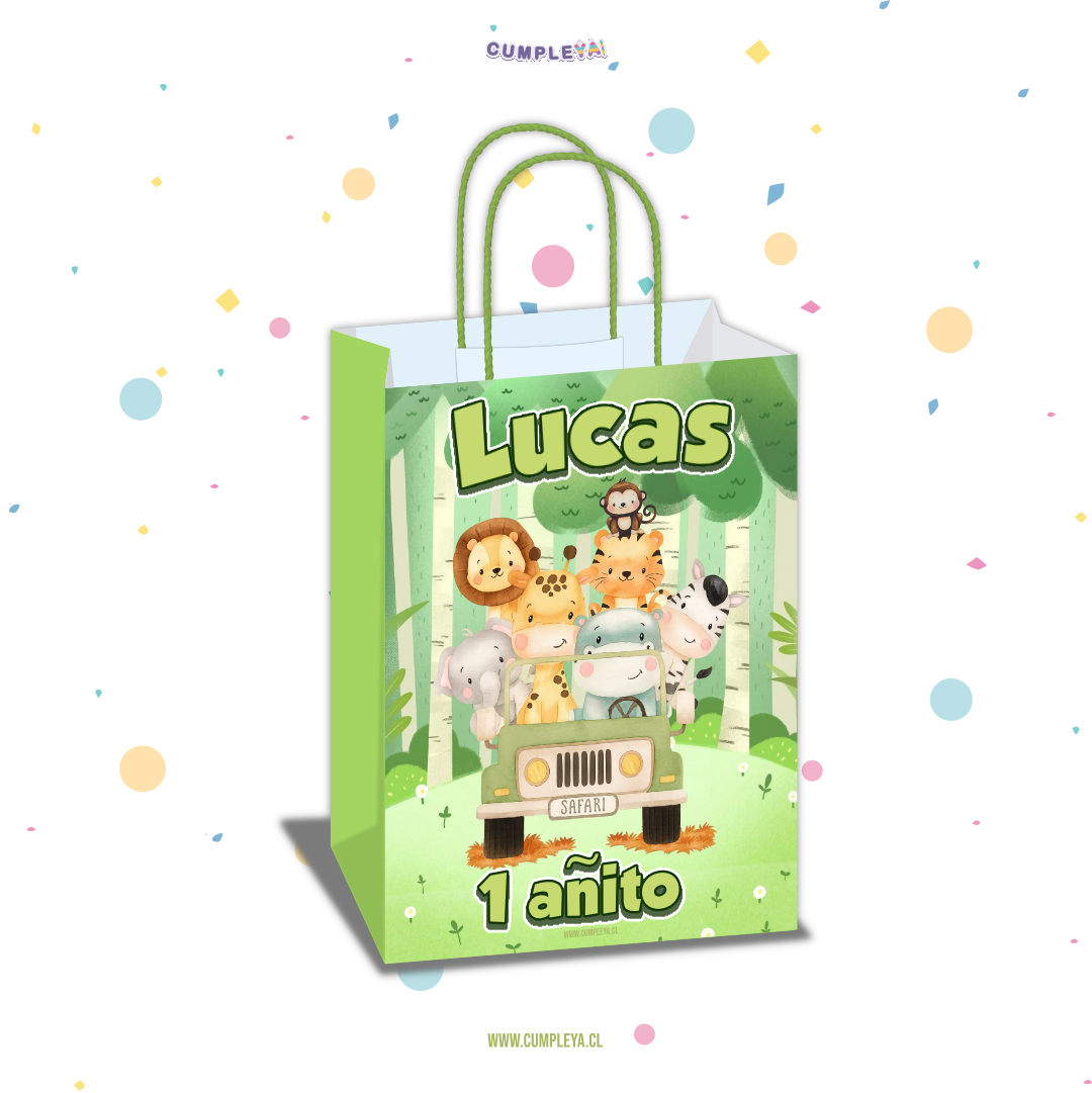 BOLSA SORPRESA 16 × 21 × 8 CM JEEP SAFARI BEBES