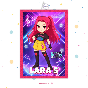 PIÑATA 40 CM RECTANGULAR MIRA KPOP