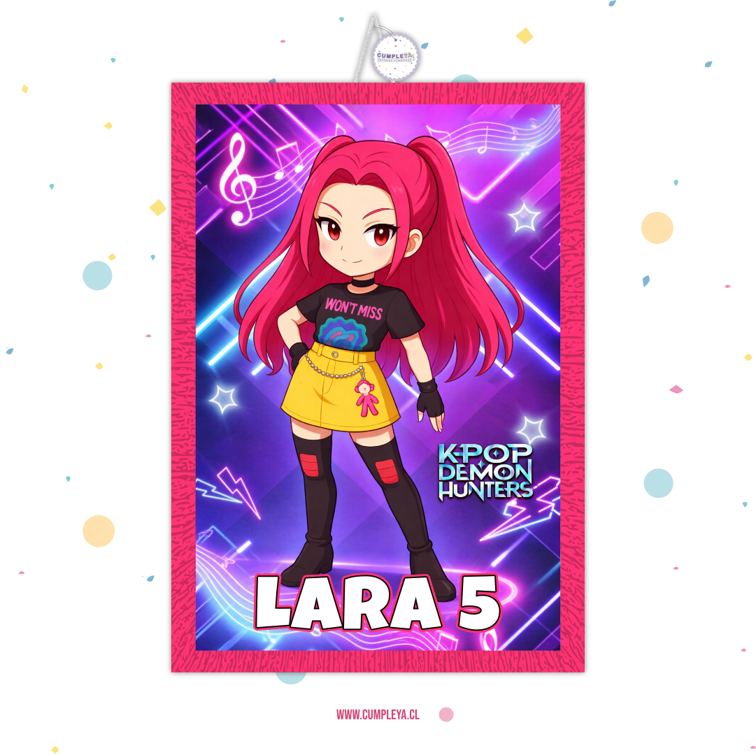 PIÑATA 40 CM RECTANGULAR MIRA KPOP