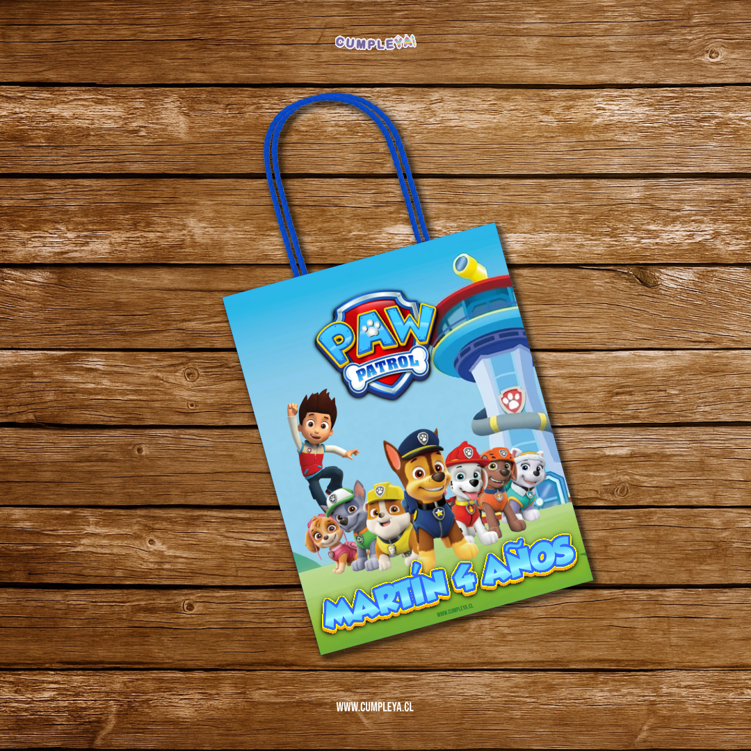 BOLSA SORPRESA 16 × 21 × 8 CM PAW PATROL