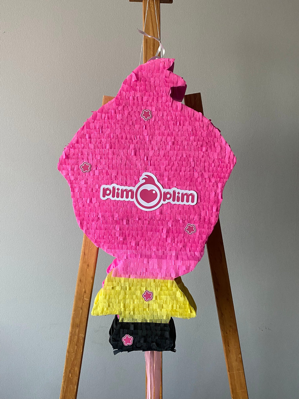 PIÑATA PLIM PLIM DE PIE ROSADO 60CM PREMIUM
