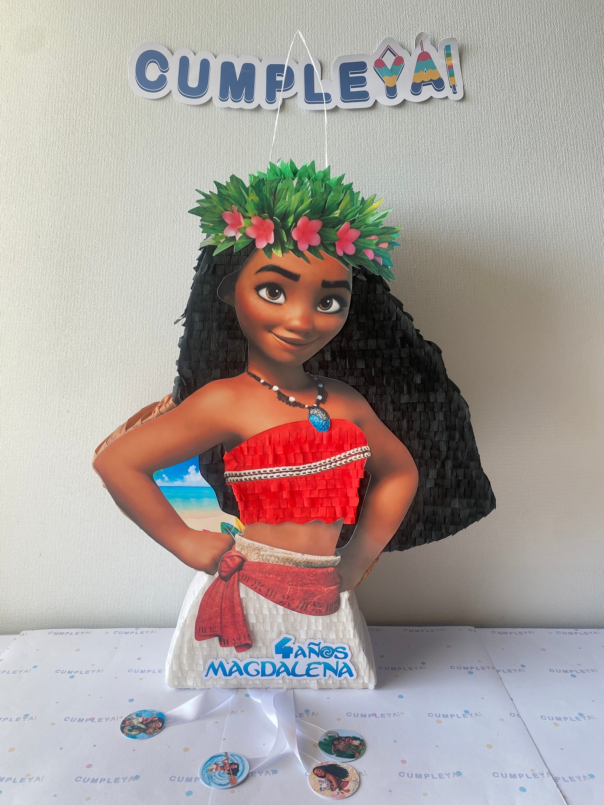 PIÑATA MOANA ADULTA 60CM PREMIUM