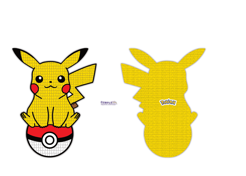 PIÑATA PIKACHU CON POKEBOLA 60CM PREMIUM
