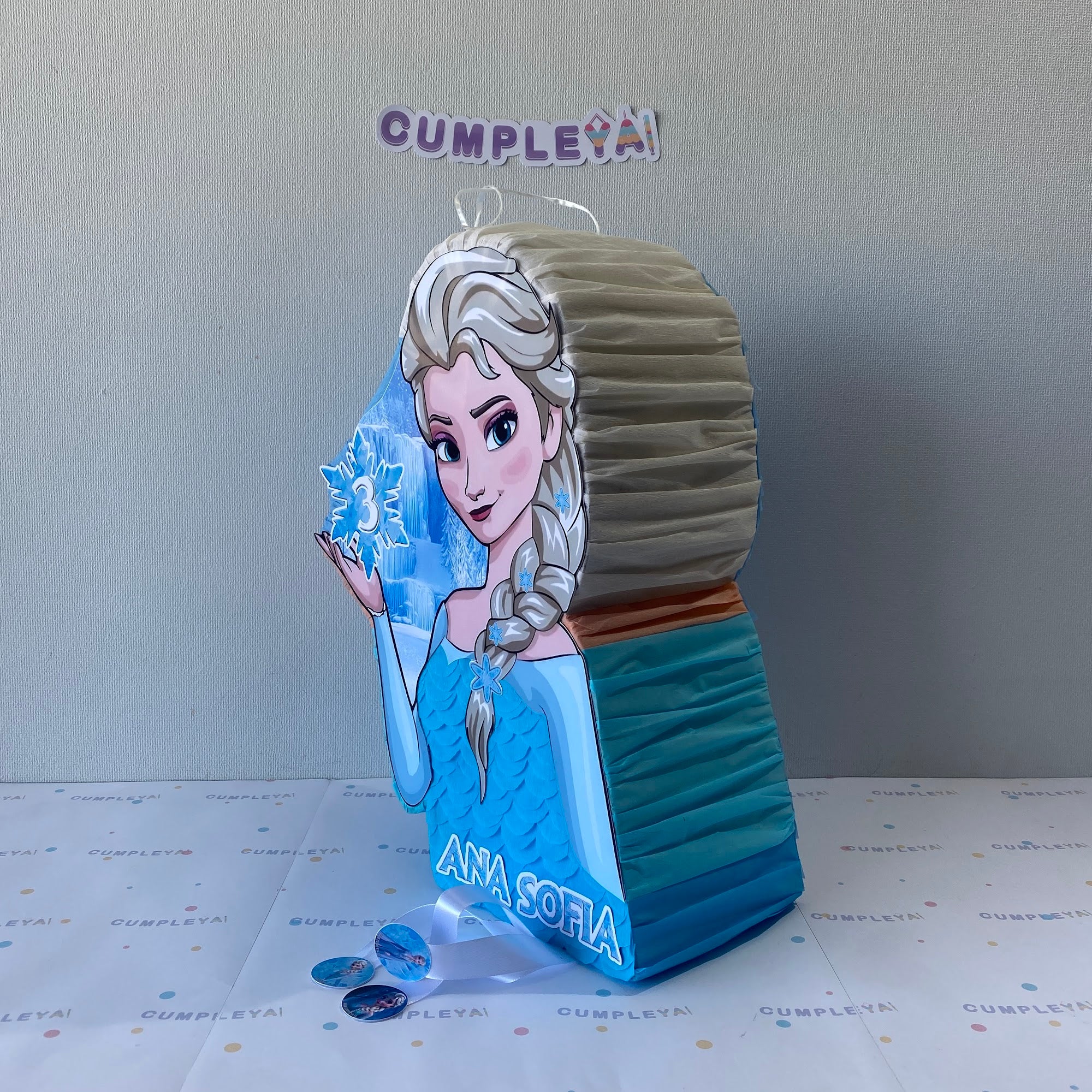 PIÑATA ELSA 40CM PREMIUM