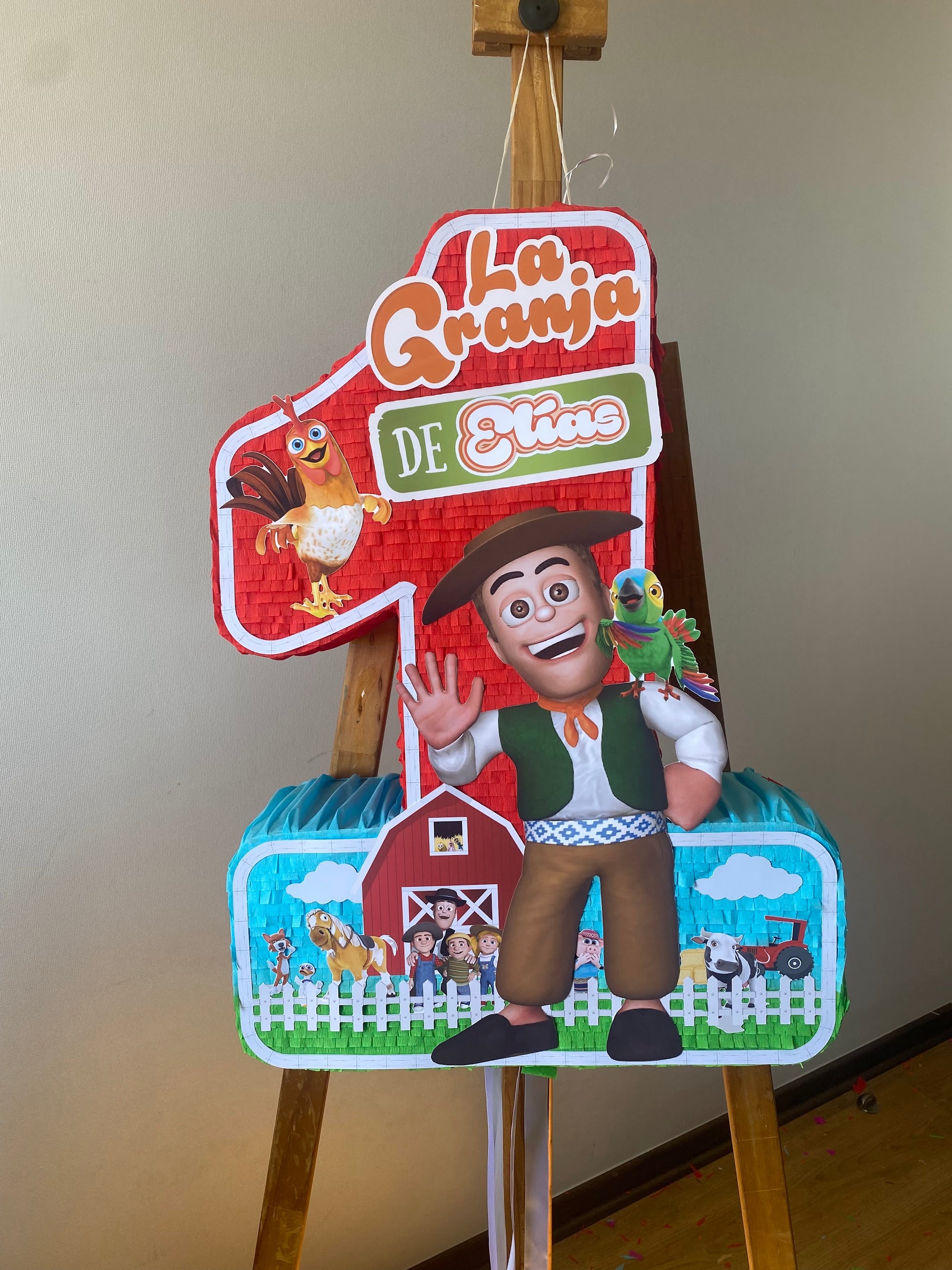 PIÑATA NUMERO 1 GRANJA DE ZENON 60CM PREMIUM