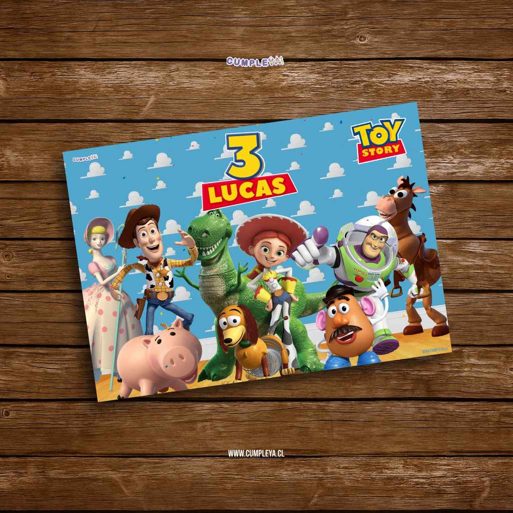 INDIVIDUALES TOYS STORY PAPEL BOND 21X30CM TEMÁTICO