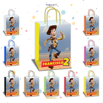 BOLSA SORPRESA 16 × 21 × 8 CM WOODY