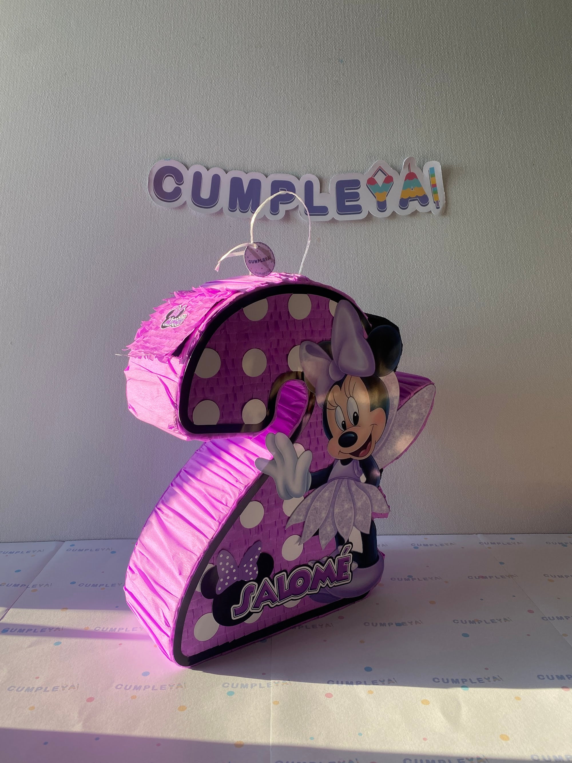 PIÑATA NUMERO 2 MINNIE HADA 40CM PREMIUM