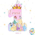 PIÑATA 60 CM NUMERO 1 DE PRINCESAS DE DISNEY