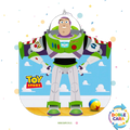 PIÑATA 40 CM BUZZ LIGHTYEAR CON NUMERO 6