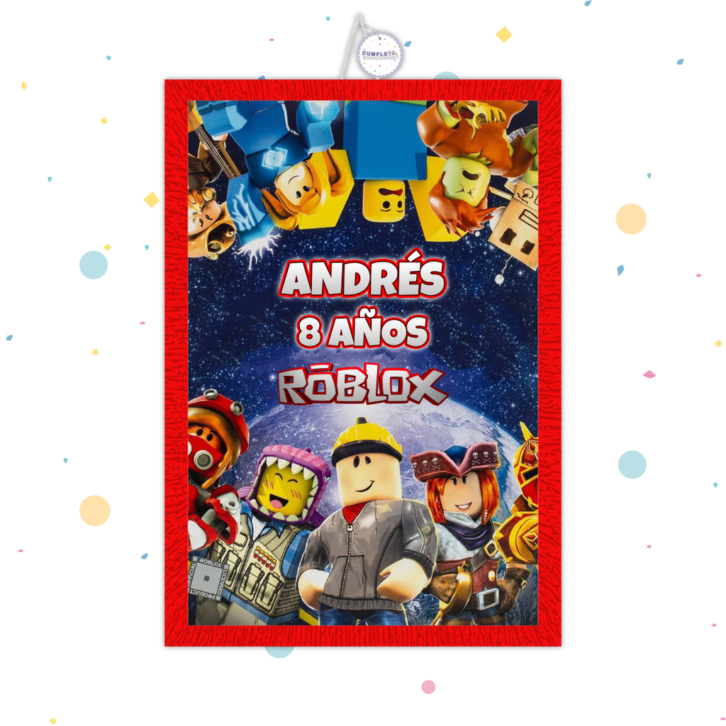 PIÑATA ROBLOX RECTANGULAR EXPRÉS 50CM