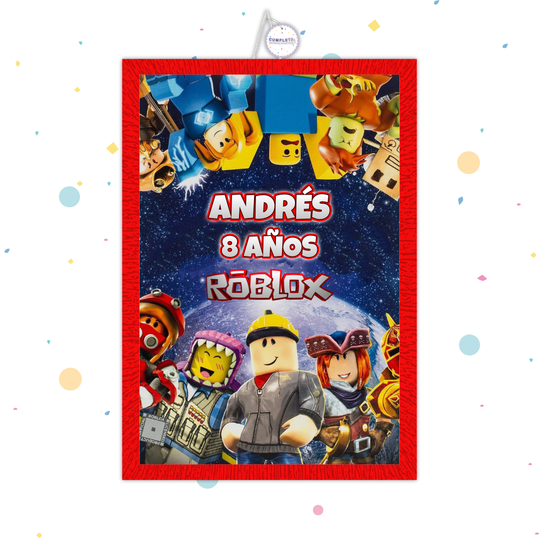 PIÑATA ROBLOX RECTANGULAR EXPRÉS 50CM