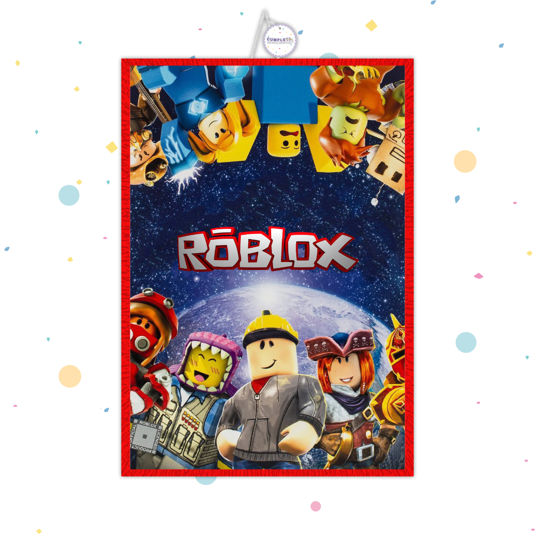 PIÑATA 40 CM RECTANGULAR ROBLOX