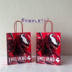 BOLSA SORPRESA 16 × 21 × 8 CM VENOM ROJO