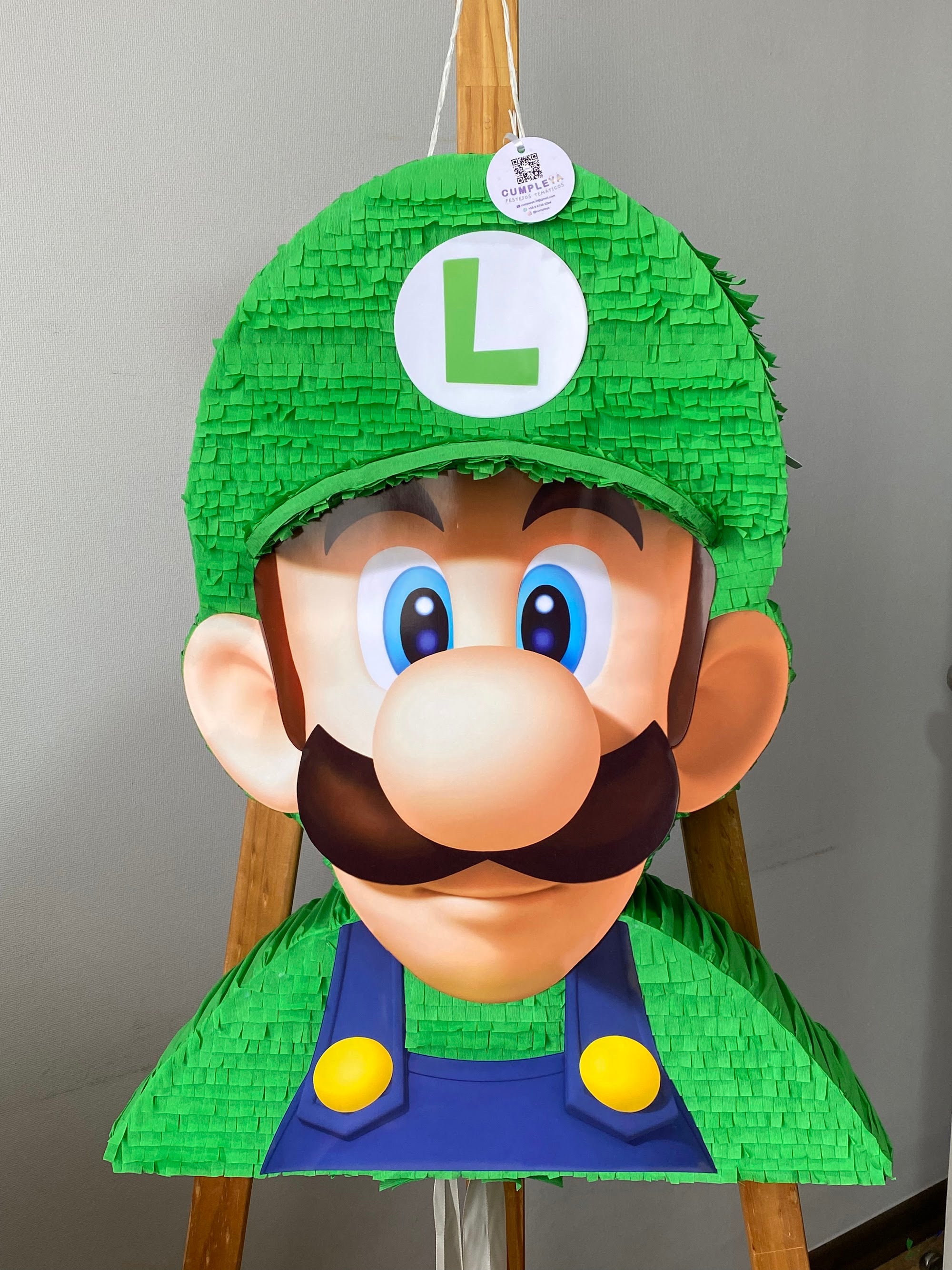 PIÑATA LUIGI BROS TORSO 60CM PREMIUM