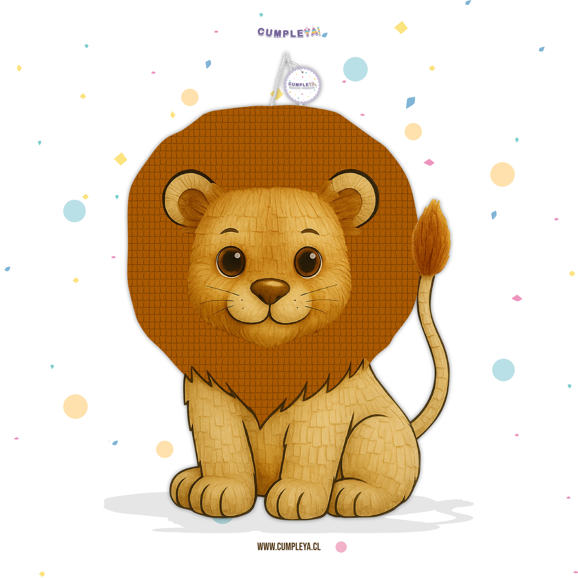 PIÑATA LEÓN 60CM PREMIUM