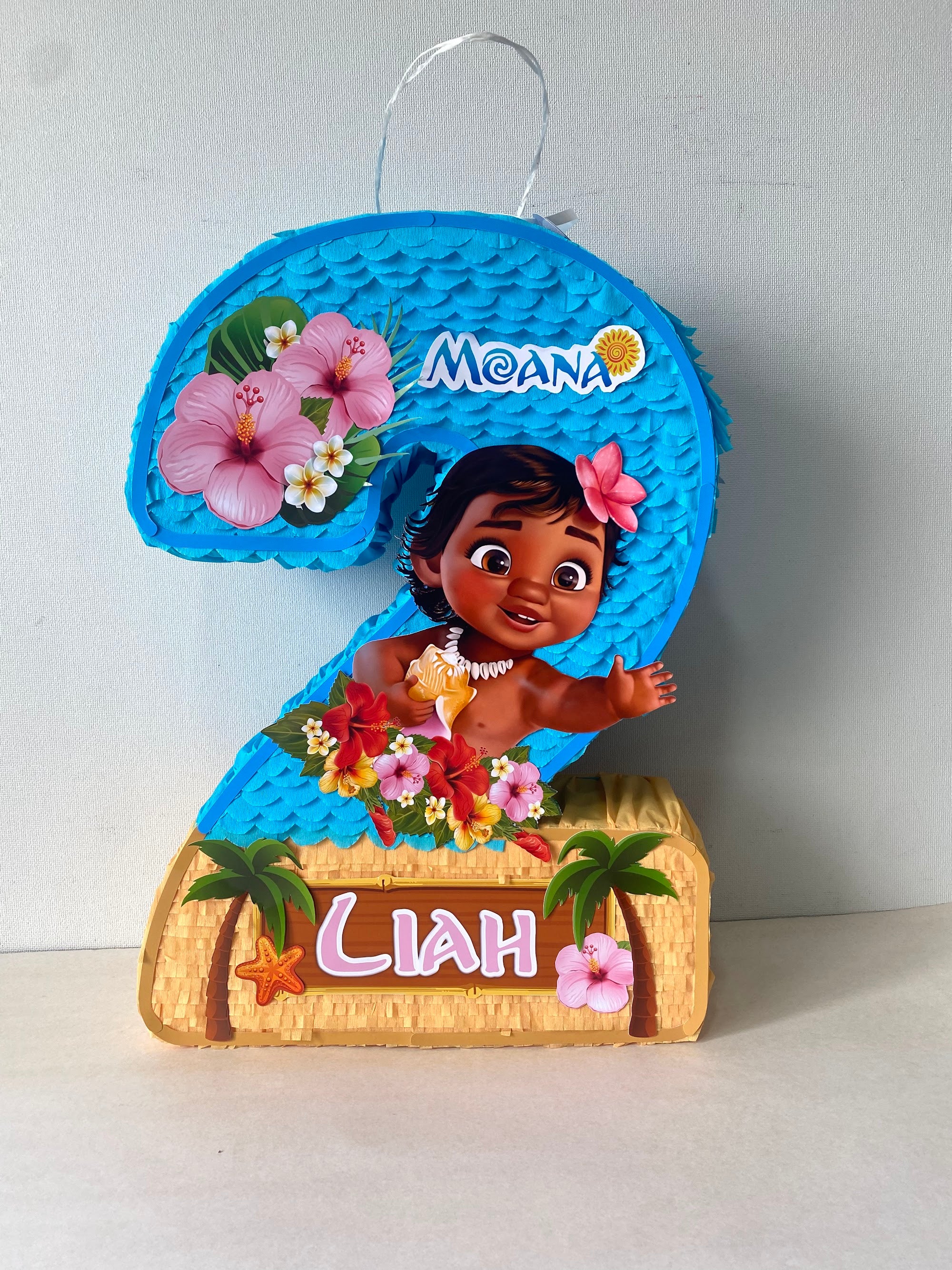 PIÑATA MOANA BEBE NÚMERO 2 60CM PREMIUM