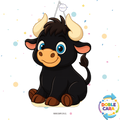 PIÑATA 40 CM TORO NEGRO