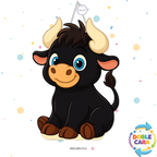 PIÑATA 40 CM TORO NEGRO
